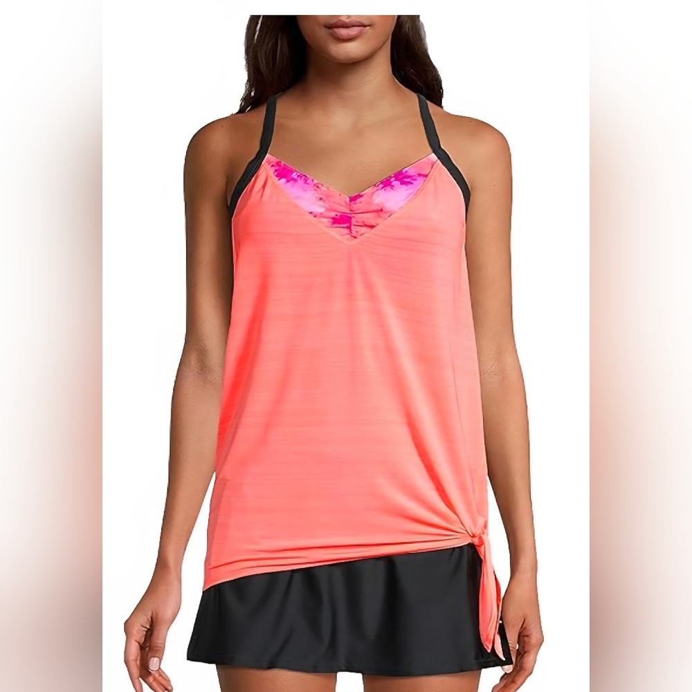 ✨️5 For $20✨️ Womens Coral Tankini Swimsuit Top.